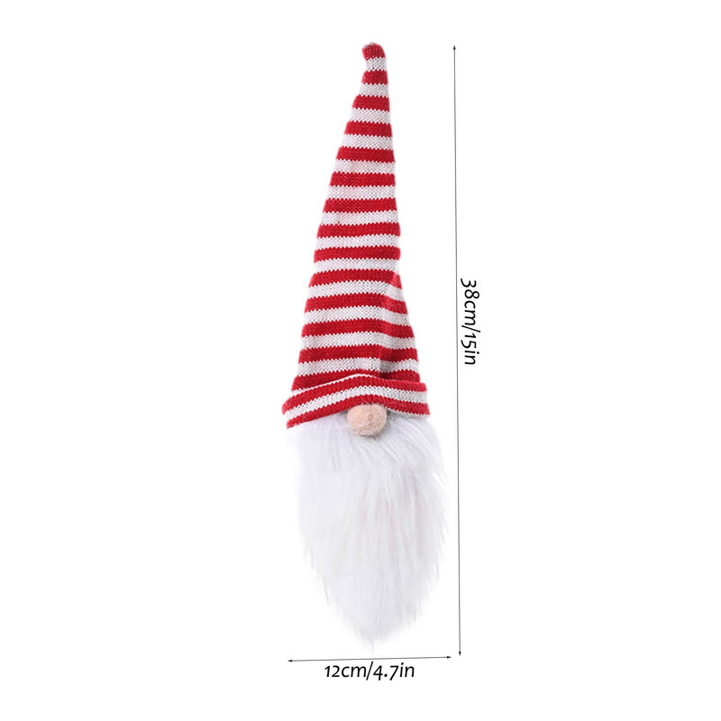 Vianočná beztvárová bábika 2022, kryt na fľašu vína, šampanské, dekorácia, riad, pletené doplnky, vianočná dekorácia na stromček, párty darčeky