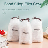 100 balení zaťahovacej potravinovej fólie, samotesniacej fólie na potraviny, jednorazovej konzervačnej chladničky, vzduchotesnej