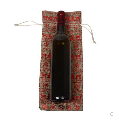 Set sticle de vin geanta de vin rosu Hot gold Craciun cerb ambalare cadou sticla de depozitare geanta sampanie orb personalizat