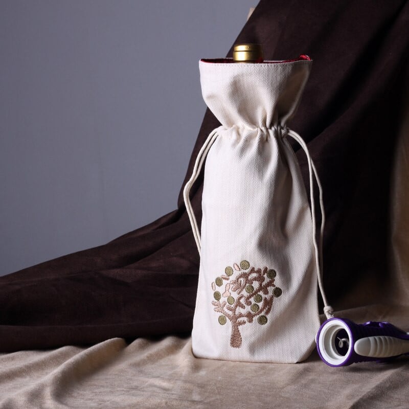 35x16 cm daugiaspalvis medvilninis siuvinėjimas vyno šampano maišelio vyno butelio dangtelis