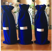 Geantă de vin din flanel Geantă de vin de nuntă Geantă de vin roșu Imprimare personalizabilă