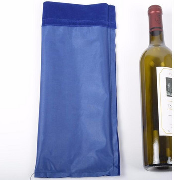 Τσάντα κρασιού με δοκάρι φανέλας Τσάντα κρασιού γάμου Τσάντα κόκκινου κρασιού Προσαρμόσιμη εκτύπωση