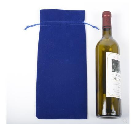 Geantă de vin din flanel Geantă de vin de nuntă Geantă de vin roșu Imprimare personalizabilă