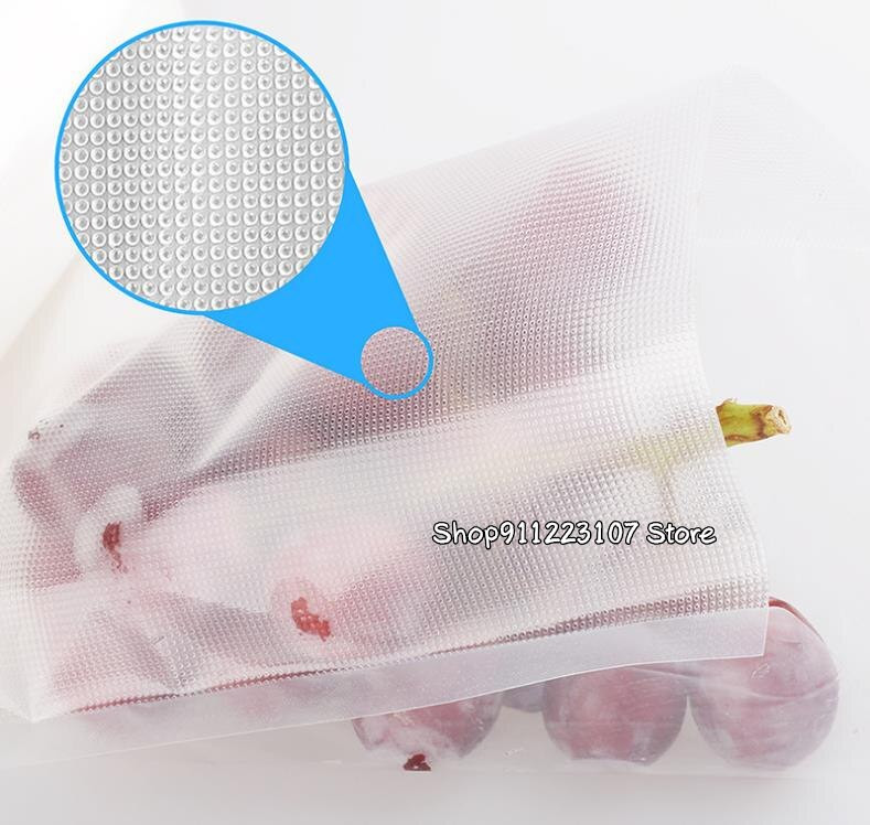 5 ritiniai / 2 ritinėliai, virtuvės maisto vakuuminiai maišeliai, maišeliai, skirti vakuuminiam sandarikliui laikyti 12+15+20+25+28cm*500cm