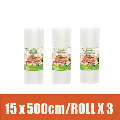 Vakuuminiai maišeliai maisto vakuuminiam sandarikliui Maisto produktai šviežiai ilgai išliekantys 12+15+20+25+28cm*500cm ritinėliai / partijų maišeliai vakuuminiam pakuotojui