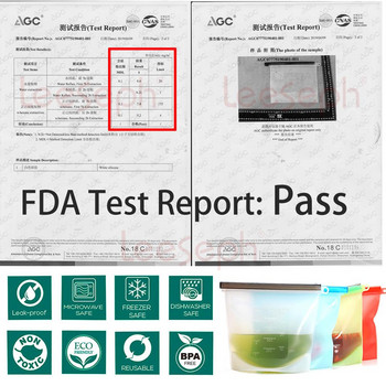 1500ml&1000ml επαναχρησιμοποιούμενες σακούλες αποθήκευσης τροφίμων σιλικόνης | ΚΑΛΥΤΕΡΟ για σάντουιτς, υγρό, σνακ, μεσημεριανό, φρούτο, αεροστεγή σφράγιση καταψύκτη