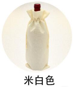 Lanene vrećice za vino Vrećica za pakiranje boca šampanjca i crnog vina Vrećica za svadbene zabave Vrećice s uzicom za vino Poklon torbica