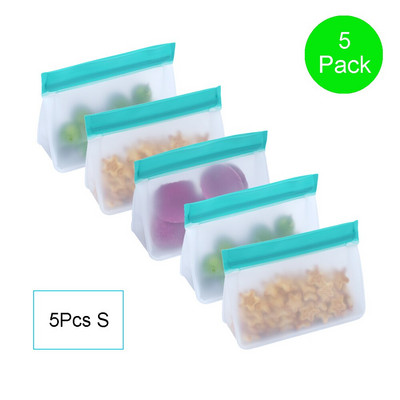 PEVA úložné vrecko na potraviny, vylepšené nepriepustné horné stojace opakovane použiteľné mraziace sendvičové zipsovacie silikónové vrecko