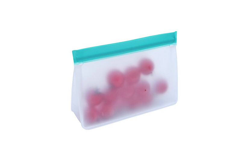 PEVA úložné vrecko na potraviny, vylepšené nepriepustné horné stojace opakovane použiteľné mraziace sendvičové zipsovacie silikónové vrecko