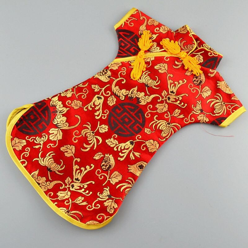 10 ks luxusných čínskych šiat z hodvábneho brokátu, kryty na fľaše vína, vrecko na prach 750 ml, baliace vrecká, vianočné dekorácie na svadobný stôl