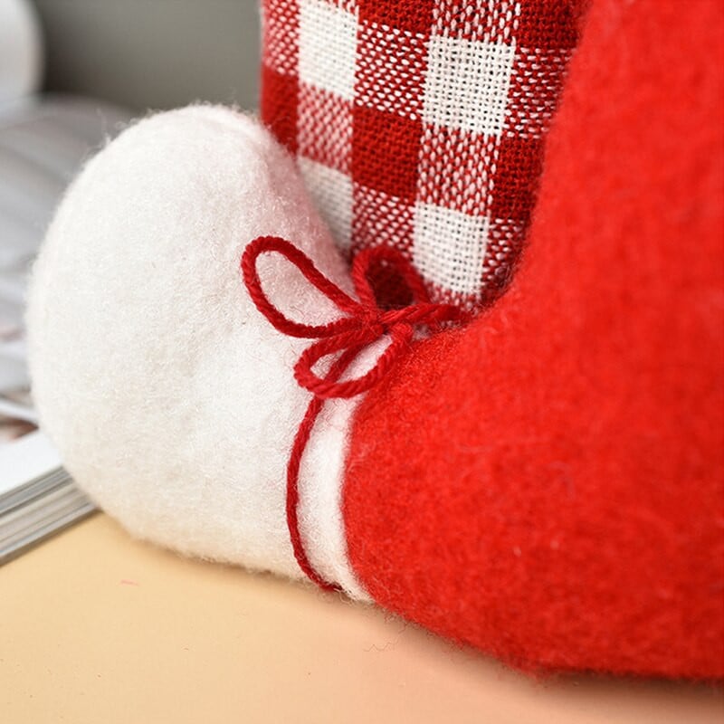 Mielas Kalėdų Senelio dizaino vyno butelio dangtelis Linksmų Kalėdų kūrybingas šampano butelio dangtelis su beveidžiais lėlių stalo papuošimais