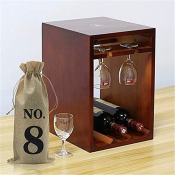 10 τεμ./Σετ Φορητό Αριθμός Κάλυμμα Μπουκαλιού Κρασιού Εκτυπωμένο Μοτίβο Πολύχρωμο Σαμπάνια Συσκευασία με κορδόνι Διακόσμηση σπιτιού