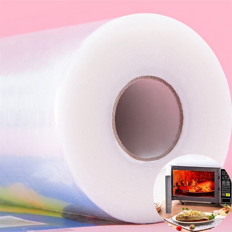 Veľké rolky potravinárskej fólie, plastová fólia odolná voči vysokým teplotám, kuchynská obalová fólia, úložný organizér, kuchynské doplnky