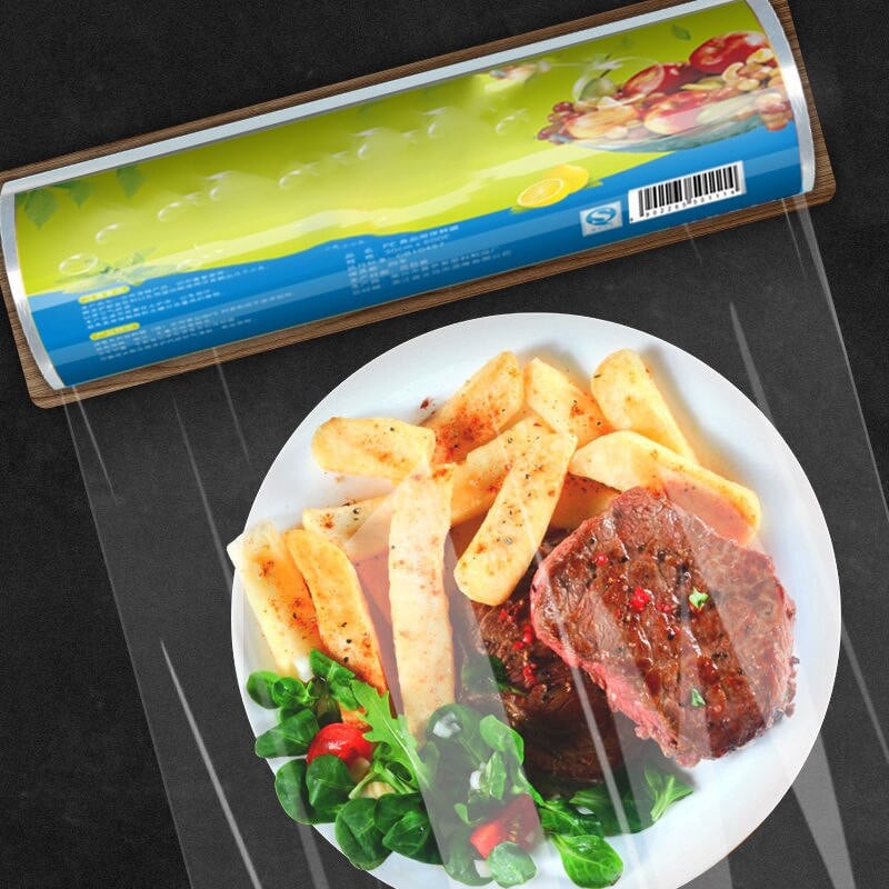 Veľké rolky potravinárskej fólie, plastová fólia odolná voči vysokým teplotám, kuchynská obalová fólia, úložný organizér, kuchynské doplnky