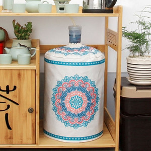 Pamučno laneno platno s printom Umjetnička navlaka za piće Fontane Bačve Dozator vode Kućište za zaštitu od prašine u kućanstvu