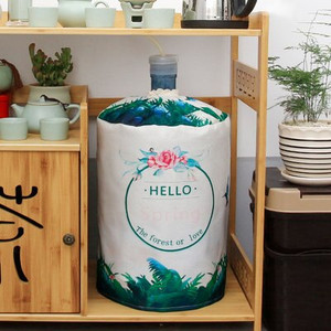 Pamučno laneno platno s printom Umjetnička navlaka za piće Fontane Bačve Dozator vode Kućište za zaštitu od prašine u kućanstvu