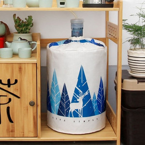 Pamučno laneno platno s printom Umjetnička navlaka za piće Fontane Bačve Dozator vode Kućište za zaštitu od prašine u kućanstvu