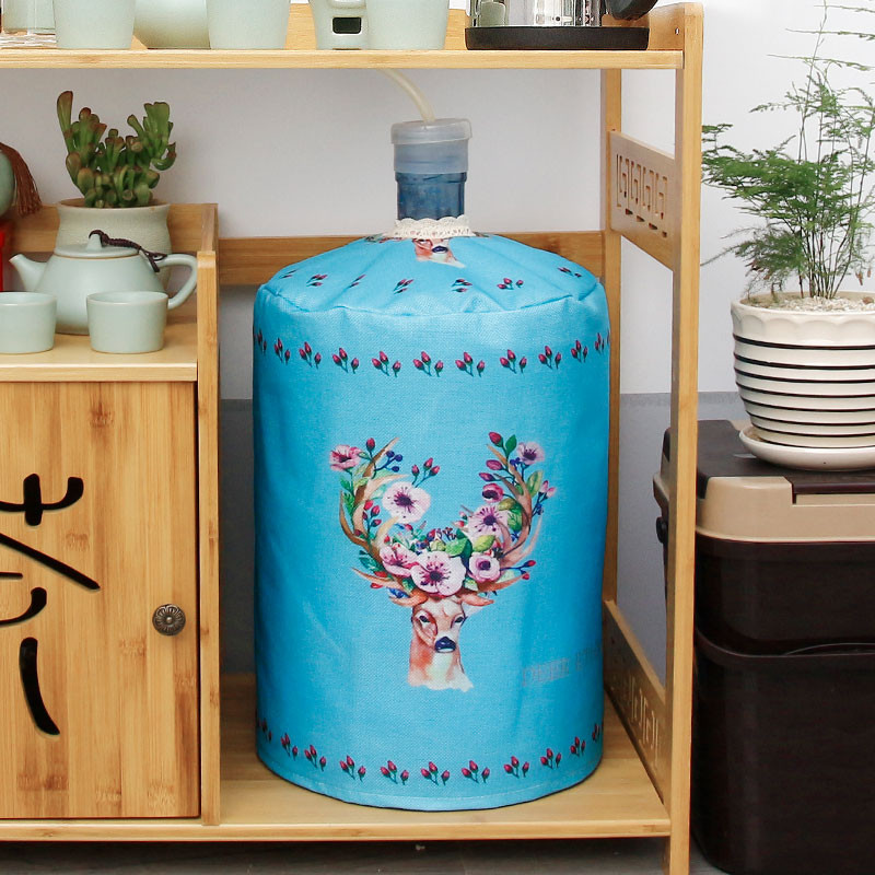 Pamučno laneno platno s printom Umjetnička navlaka za piće Fontane Bačve Dozator vode Kućište za zaštitu od prašine u kućanstvu