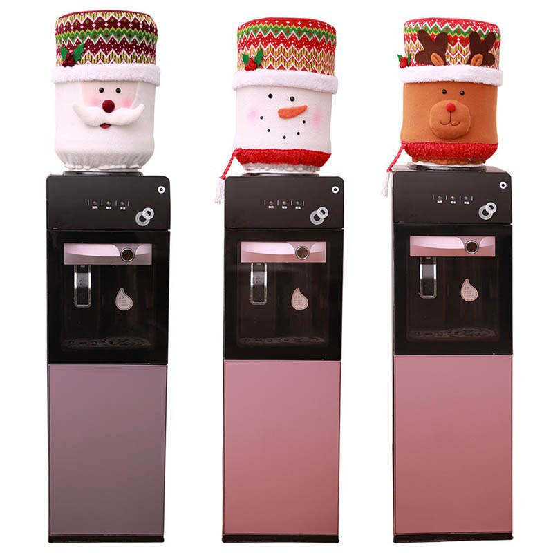 Vianočný kryt na 5-galónovú fľašu na vodu s motívom Santa/Elk/Snehuliaka, dekorácia do kuchyne, výpredaj, kryt na fľašu s vodou