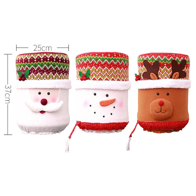 Vianočný kryt na 5-galónovú fľašu na vodu s motívom Santa/Elk/Snehuliaka, dekorácia do kuchyne, výpredaj, kryt na fľašu s vodou