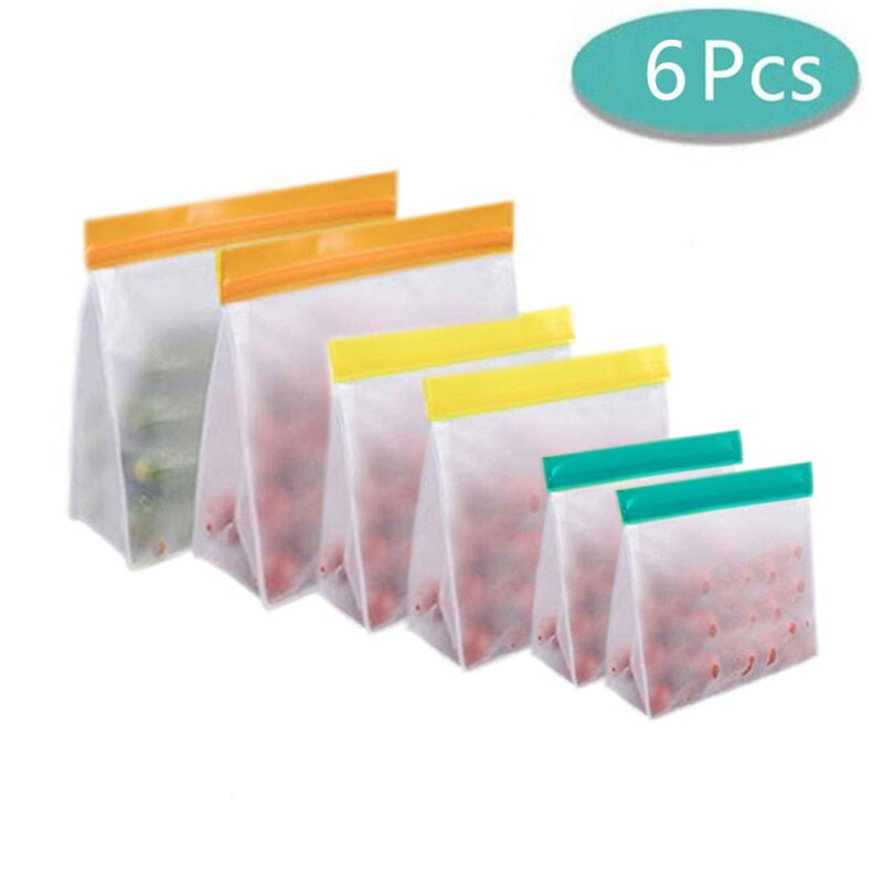Pungi reutilizabile pentru congelator de prânz Saci de depozitare a alimentelor în picioare Organizator de bucătărie Saci de păstrare în stare proaspătă Saci de depozitare din silicon