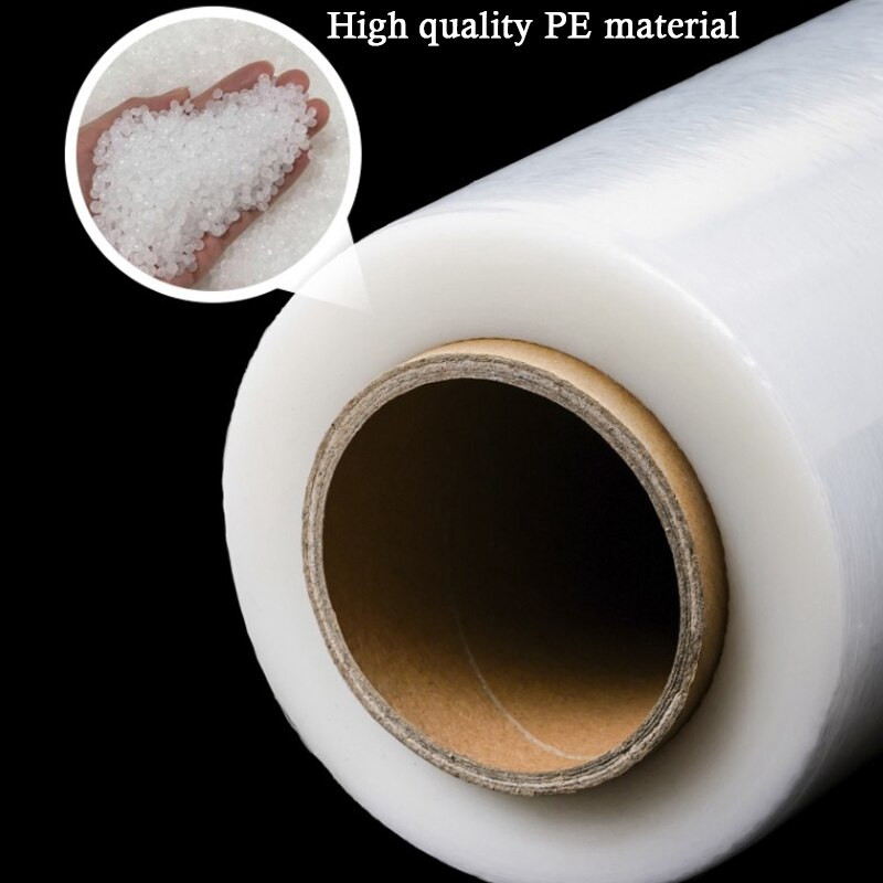450 m/rola biela PE priemyselná fólia na udržiavanie čerstvosti, prachotesná strečová fólia, membrána na štepenie záhradných rastlín, fólia na navíjanie káblov