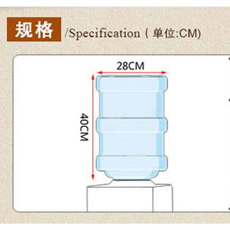 Dozator de apă imprimat pastoral Husă de praf din bumbac și in Carcasă cu fântână de băut creativă florală