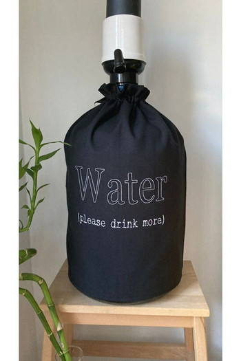 Издръжлив, стилен дизайн Черен кремав ленен калъф с уред за изглаждане Калъф за кухненски бутил Съхранение на вода C