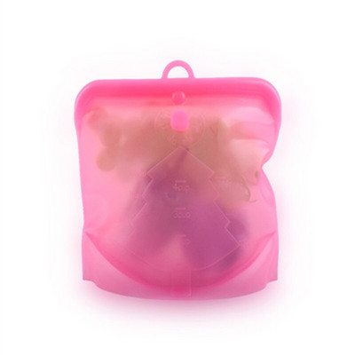 2 bucăți 1500 ml 1000 ml 500 ml recipiente din silicon pentru pungi pentru alimente. Pungă proaspătă reutilizabilă etanșă.