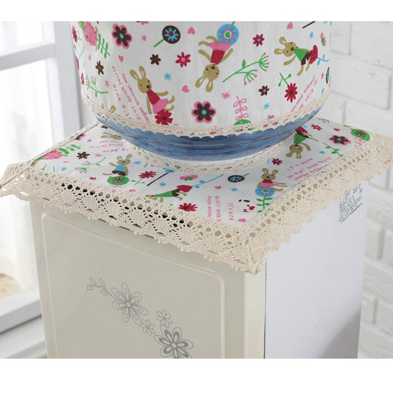 2 ΤΕΜ/Σετ Καλύμματα Διανομέα Νερού Μηχανή Σιντριβανιού Dust Cotton Linen Jacket Protector Dustproof Buket Cloth Protection