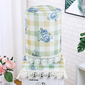 2 PC Απλό σετ καλύμματος διανομής νερού 18,9 λίτρων, ανθεκτικό στη σκόνη, υφασμάτινο κάλυμμα για ψυγείο νερού βαρέλι διακόσμηση σπιτιού