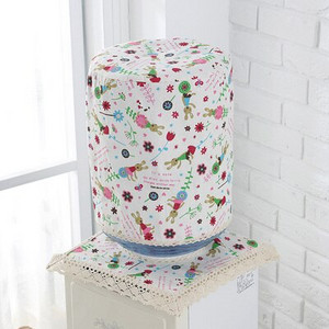 2 PC Απλό σετ καλύμματος διανομής νερού 18,9 λίτρων, ανθεκτικό στη σκόνη, υφασμάτινο κάλυμμα για ψυγείο νερού βαρέλι διακόσμηση σπιτιού