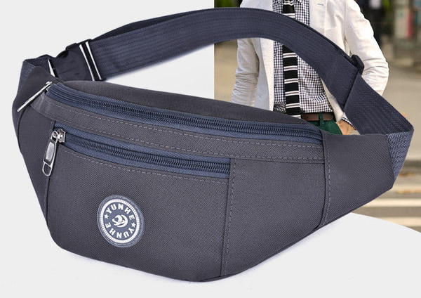 Pánska textilná taška na voľný čas s nápisom