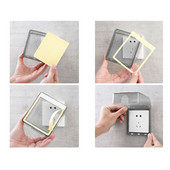 Kaitsekate Isekleepuv veekindel lüliti kate Naelavaba liimipasta uksekellaplaadi paneeli katte lüliti nupp