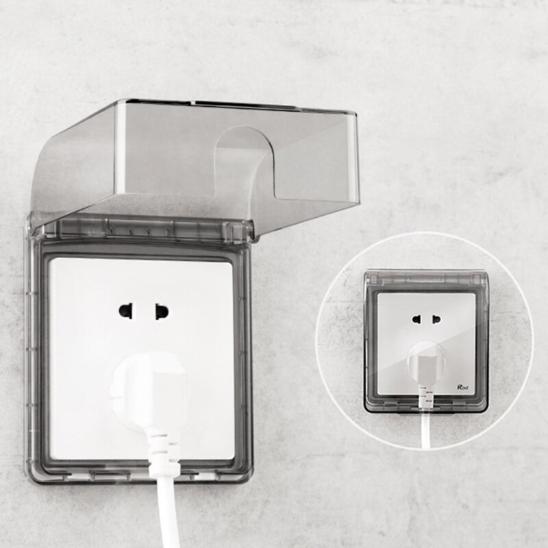 Kaitsekate Isekleepuv veekindel lüliti kate Naelavaba liimipasta uksekellaplaadi paneeli katte lüliti nupp