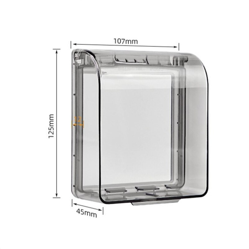 Kaitsekate Isekleepuv veekindel lüliti kate Naelavaba liimipasta uksekellaplaadi paneeli katte lüliti nupp