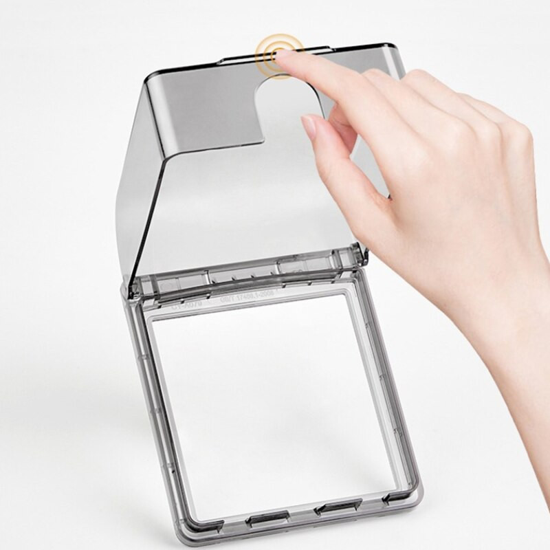 Kaitsekate Isekleepuv veekindel lüliti kate Naelavaba liimipasta uksekellaplaadi paneeli katte lüliti nupp