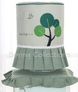 Υψηλής ποιότητας εκτύπωσης μόδας Animal Tree Flower Cloth Art Water Dispenser Dust Cover Bucket No Shrink and Fade 15colors
