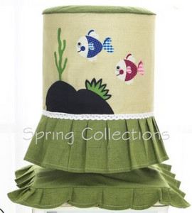 Υψηλής ποιότητας εκτύπωσης μόδας Animal Tree Flower Cloth Art Water Dispenser Dust Cover Bucket No Shrink and Fade 15colors