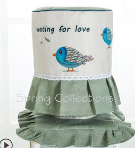 Υψηλής ποιότητας εκτύπωσης μόδας Animal Tree Flower Cloth Art Water Dispenser Dust Cover Bucket No Shrink and Fade 15colors