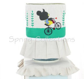 Υψηλής ποιότητας εκτύπωσης μόδας Animal Tree Flower Cloth Art Water Dispenser Dust Cover Bucket No Shrink and Fade 15colors