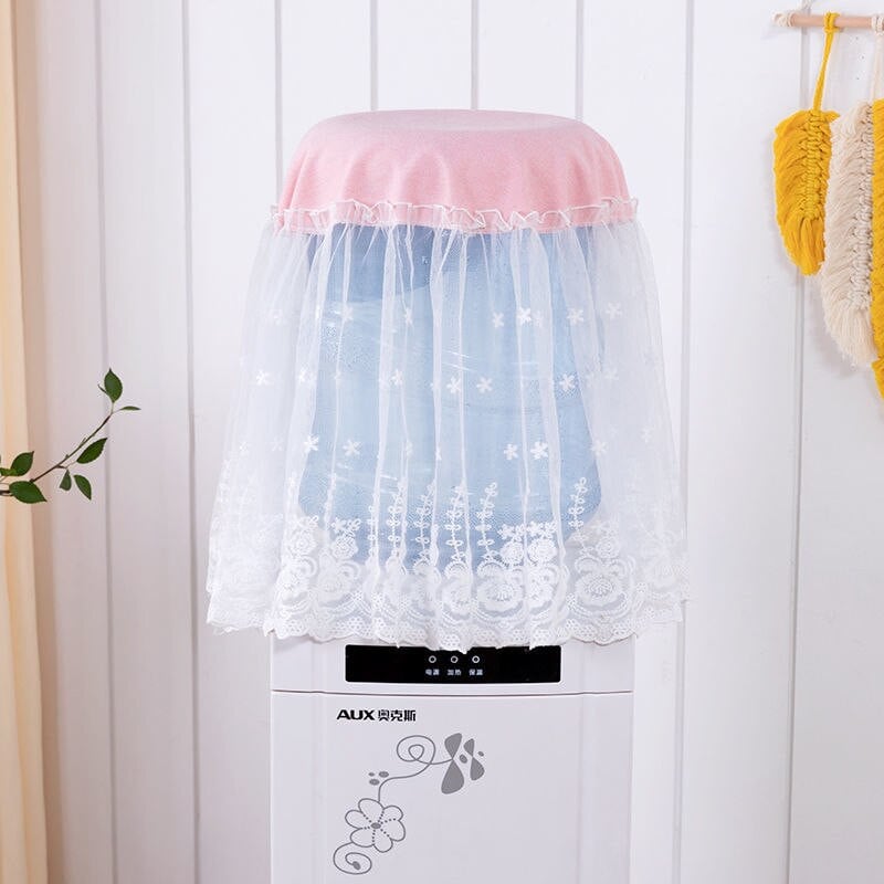 Vandens dozatoriaus dangteliai Nėriniai Dulkių nepraleidžiantys dangteliai Buitinė virtuvė kambario apdaila Korėjietiško stiliaus elektrinis ventiliatorius stalinių lempų dangteliai