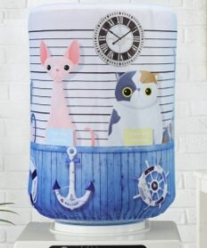 νέο 23 χρώματα Διάμετρος 27 εκ. Μόδα στάμπα Ελάφι Ψάρι Ελέφαντας Άλογο Δέντρο Λουλούδι Αγροτικό Ύφασμα Καλλιτεχνικό Κάδος κάλυμμα σκόνης διανομής νερού