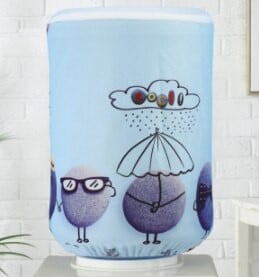 νέο 23 χρώματα Διάμετρος 27 εκ. Μόδα στάμπα Ελάφι Ψάρι Ελέφαντας Άλογο Δέντρο Λουλούδι Αγροτικό Ύφασμα Καλλιτεχνικό Κάδος κάλυμμα σκόνης διανομής νερού