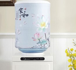 νέο 23 χρώματα Διάμετρος 27 εκ. Μόδα στάμπα Ελάφι Ψάρι Ελέφαντας Άλογο Δέντρο Λουλούδι Αγροτικό Ύφασμα Καλλιτεχνικό Κάδος κάλυμμα σκόνης διανομής νερού