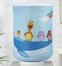 νέο 23 χρώματα Διάμετρος 27 εκ. Μόδα στάμπα Ελάφι Ψάρι Ελέφαντας Άλογο Δέντρο Λουλούδι Αγροτικό Ύφασμα Καλλιτεχνικό Κάδος κάλυμμα σκόνης διανομής νερού