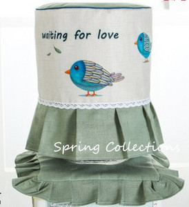 Vysokokvalitný módny 3D+tlač s motívom zvierat, stromov a kvetov, vidieckych látkových umeleckých diel, dávkovač vody, kryt na vedro, bez zmršťovania a vyblednutia.