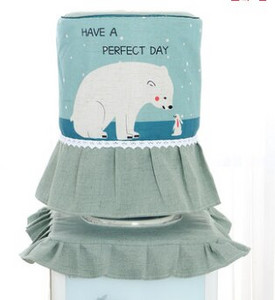 Vysokokvalitný módny 3D+tlač s motívom zvierat, stromov a kvetov, vidieckych látkových umeleckých diel, dávkovač vody, kryt na vedro, bez zmršťovania a vyblednutia.