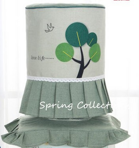 Vysokokvalitný módny 3D+tlač s motívom zvierat, stromov a kvetov, vidieckych látkových umeleckých diel, dávkovač vody, kryt na vedro, bez zmršťovania a vyblednutia.