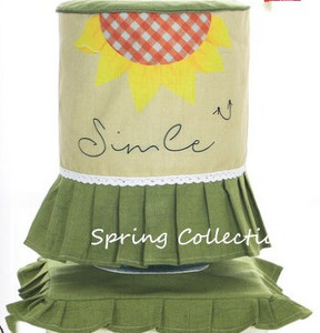 Vysokokvalitný módny 3D+tlač s motívom zvierat, stromov a kvetov, vidieckych látkových umeleckých diel, dávkovač vody, kryt na vedro, bez zmršťovania a vyblednutia.